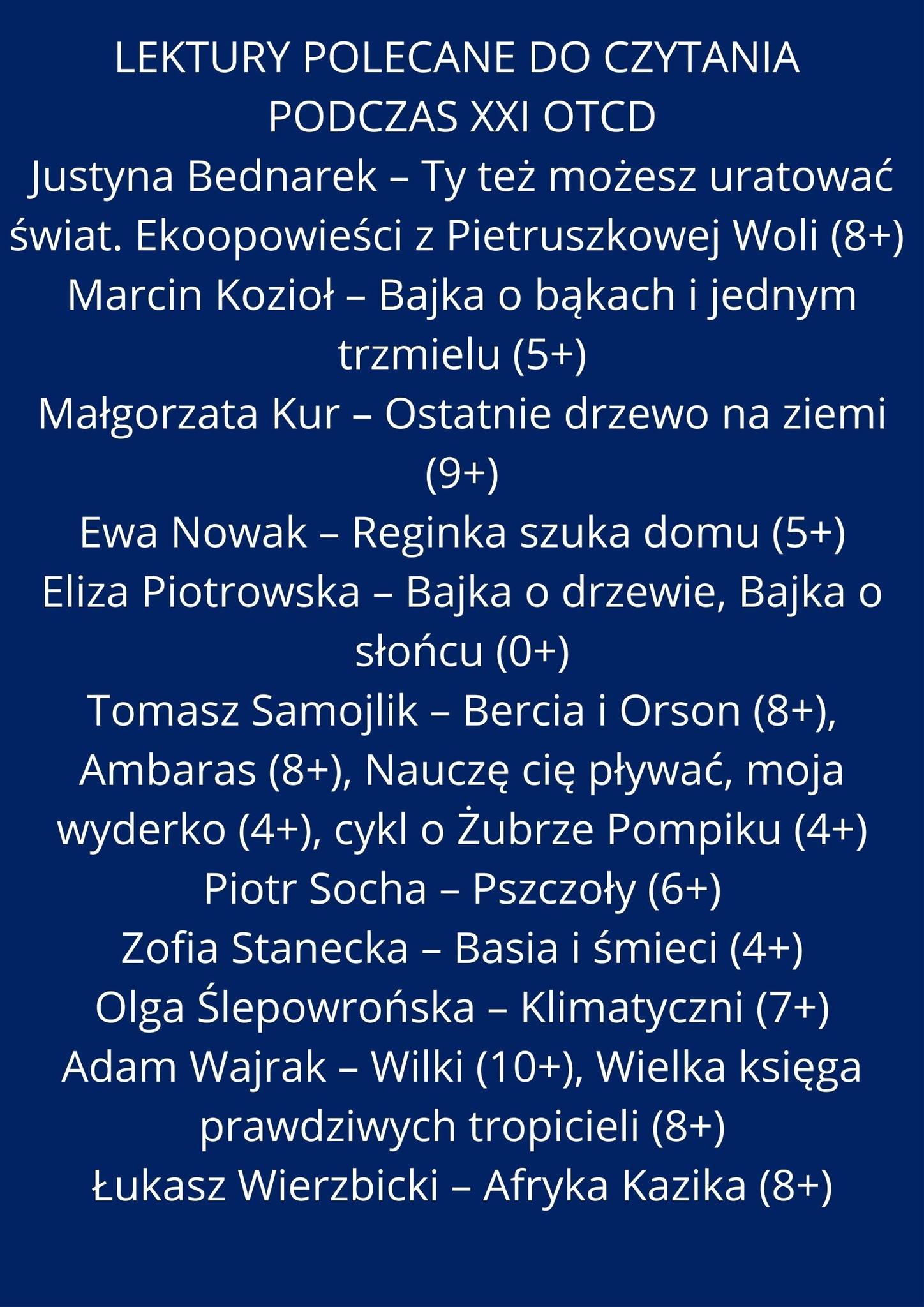 Plakat informacyjny akcji: Czytaj dziecku 20 minut dziennie - codziennie!
