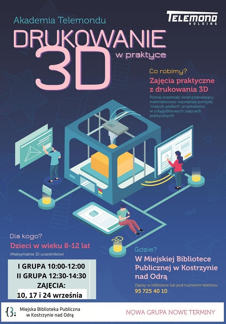 Plakat informacyjny Akademia Telemondu