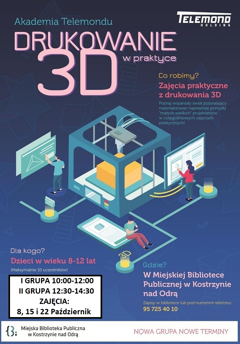 Plakat informacyjny Akademia Telemondu