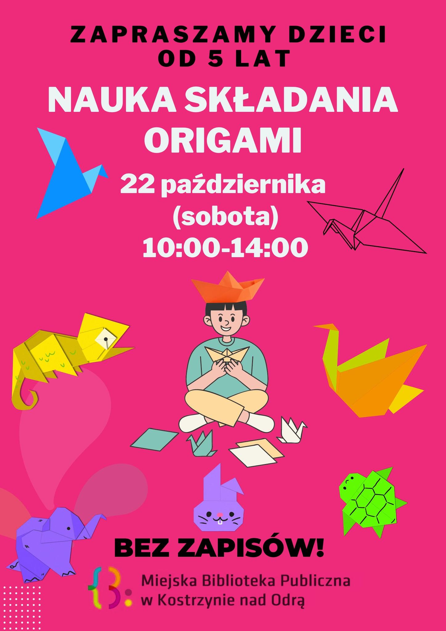 Zaproszenie na warsztaty origami