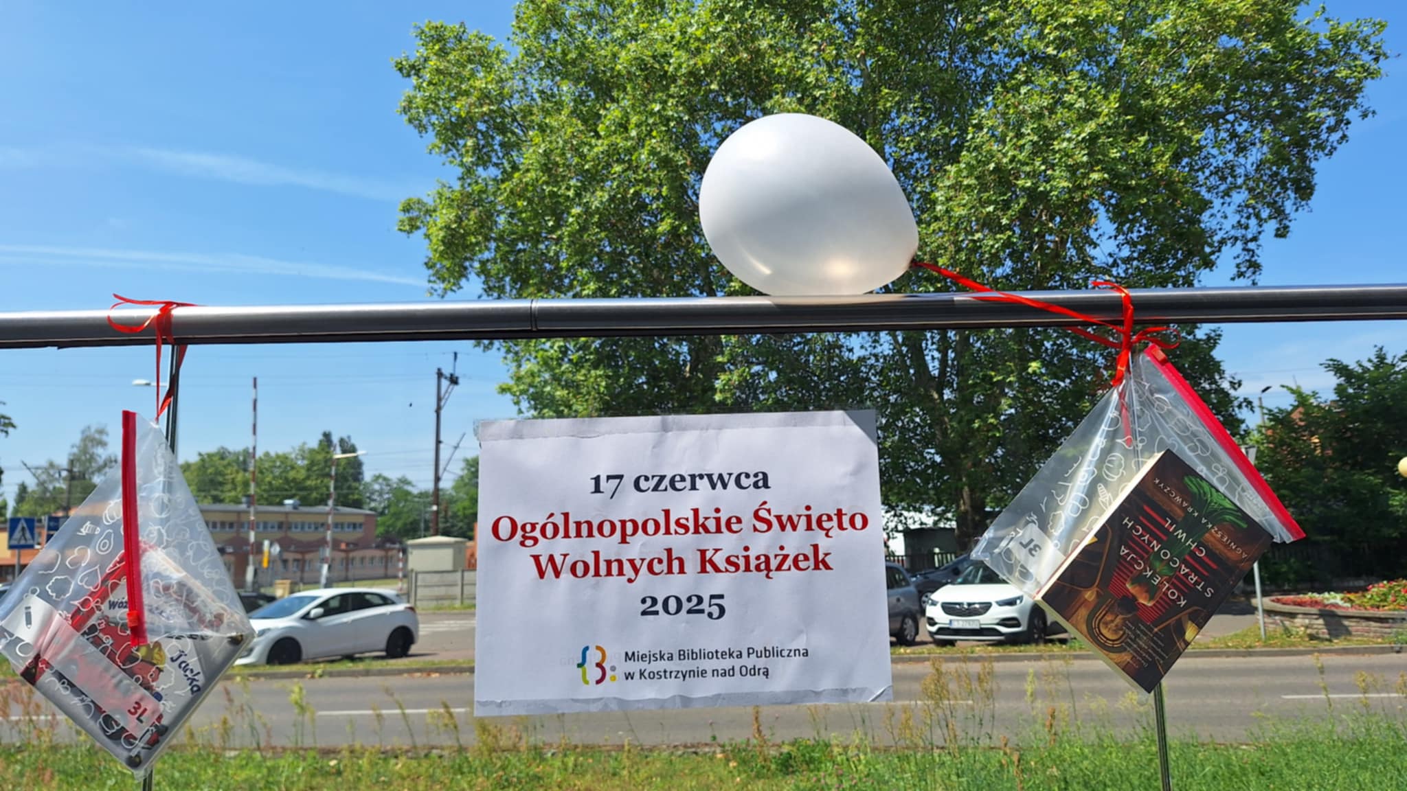 Plakat informacyjny - uwalniamy książki