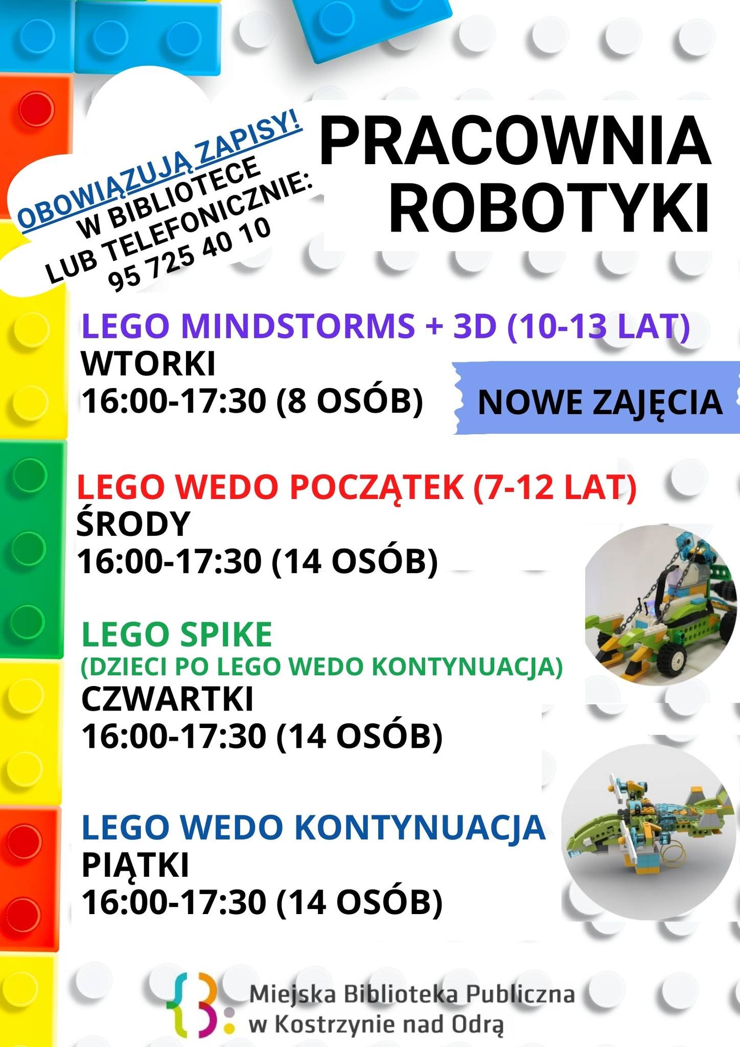 plakat informacyjny dot. zapisów na zajęcia z robotyki 2024/2025 plakat informacyjny dot. zapisów na zajęcia z robotyki 2024/2025