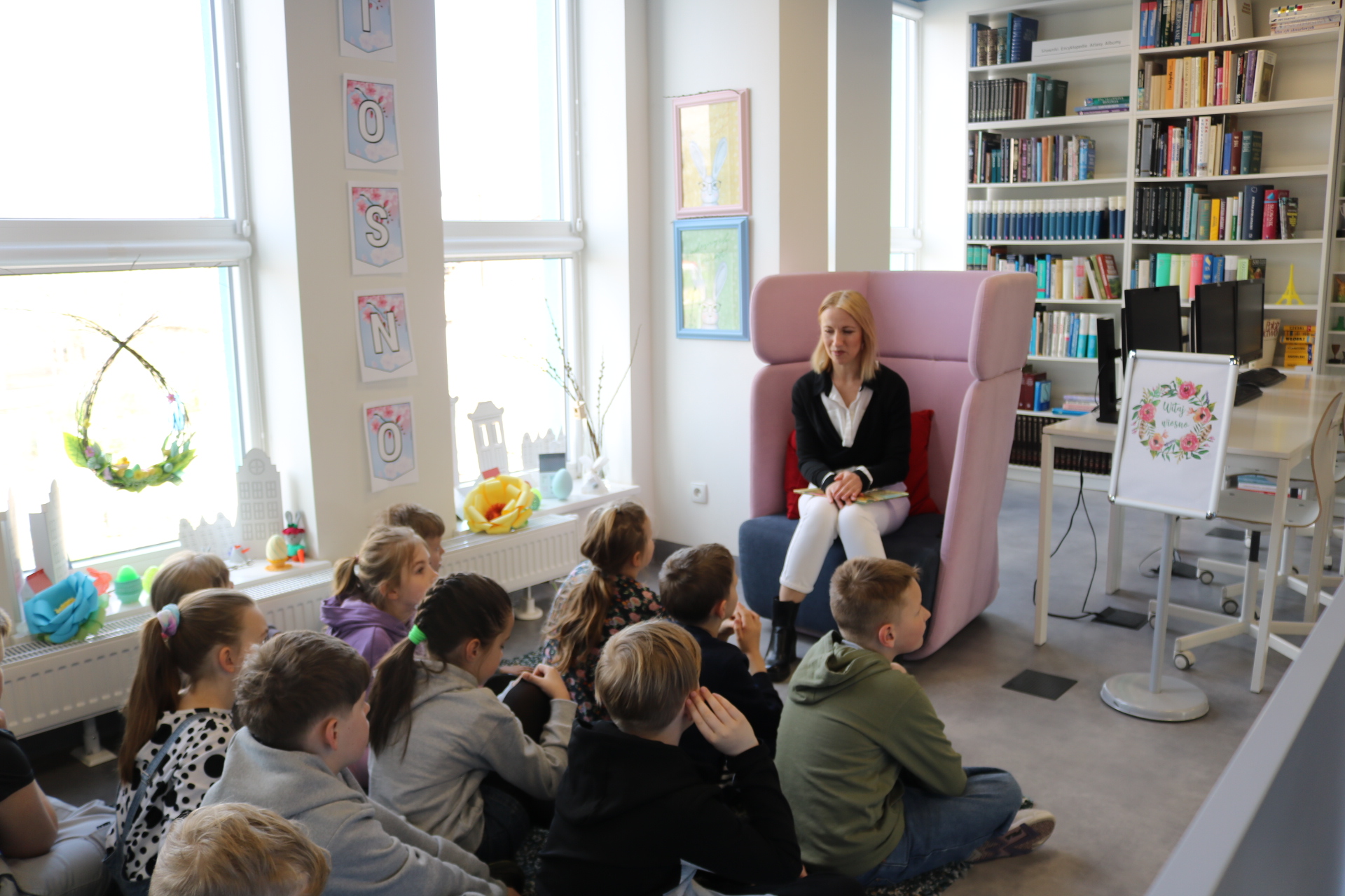 Lekcja biblioteczna Klasa IIB SP4 Kostrzyn nad Odra